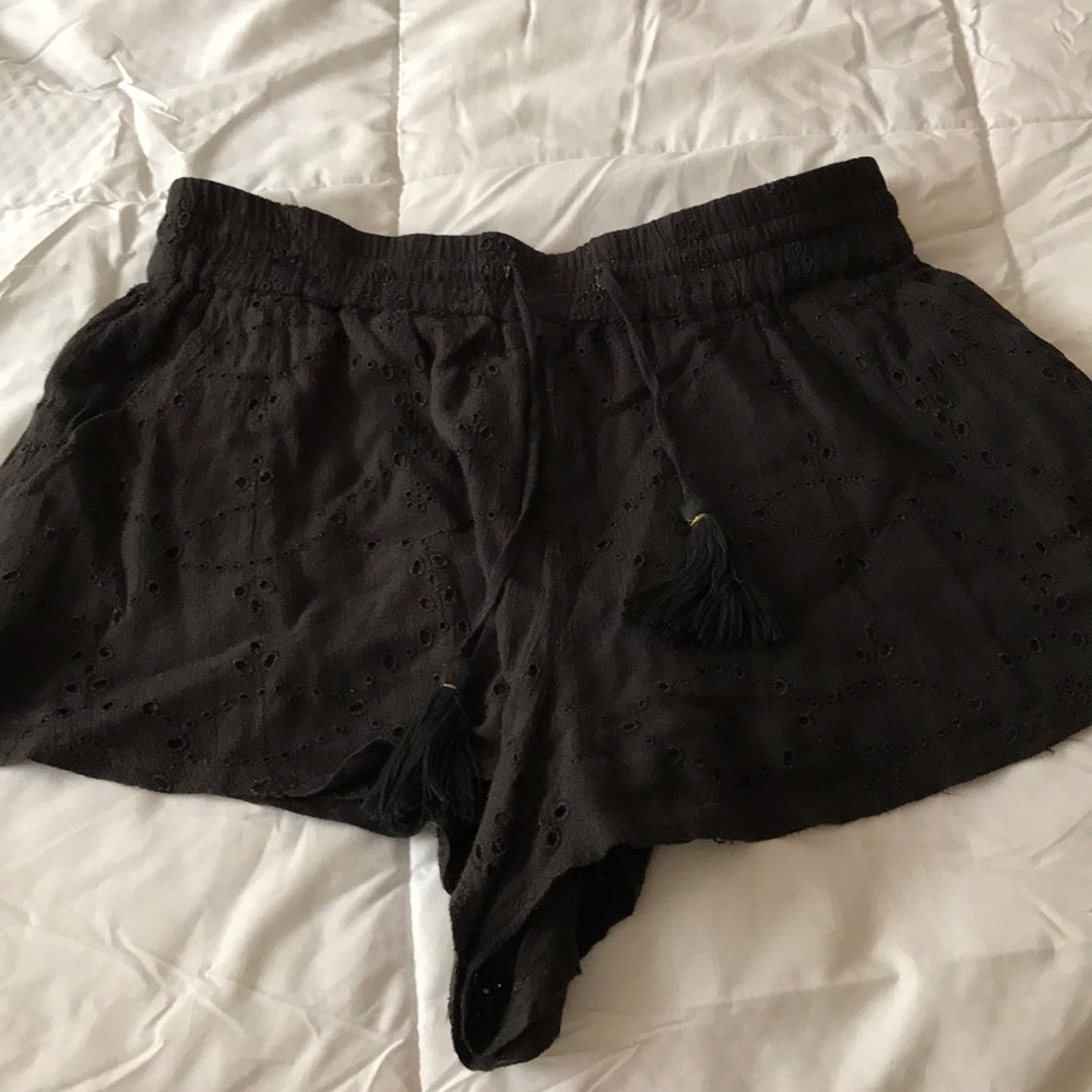 Black lace free people shorts barely worn